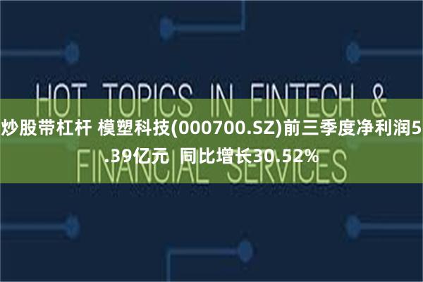 炒股带杠杆 模塑科技(000700.SZ)前三季度净利润5.39亿元  同比增长30.52%
