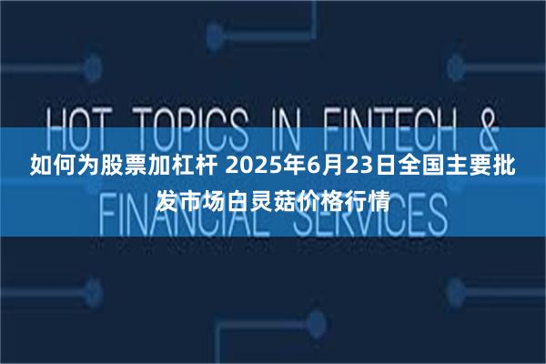 如何为股票加杠杆 2025年6月23日全国主要批发市场白灵菇价格行情